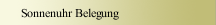Sonnenuhr Belegung